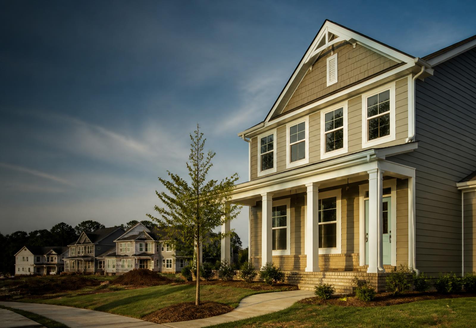 Newly built North Metro Atlanta home in a residential community under completion